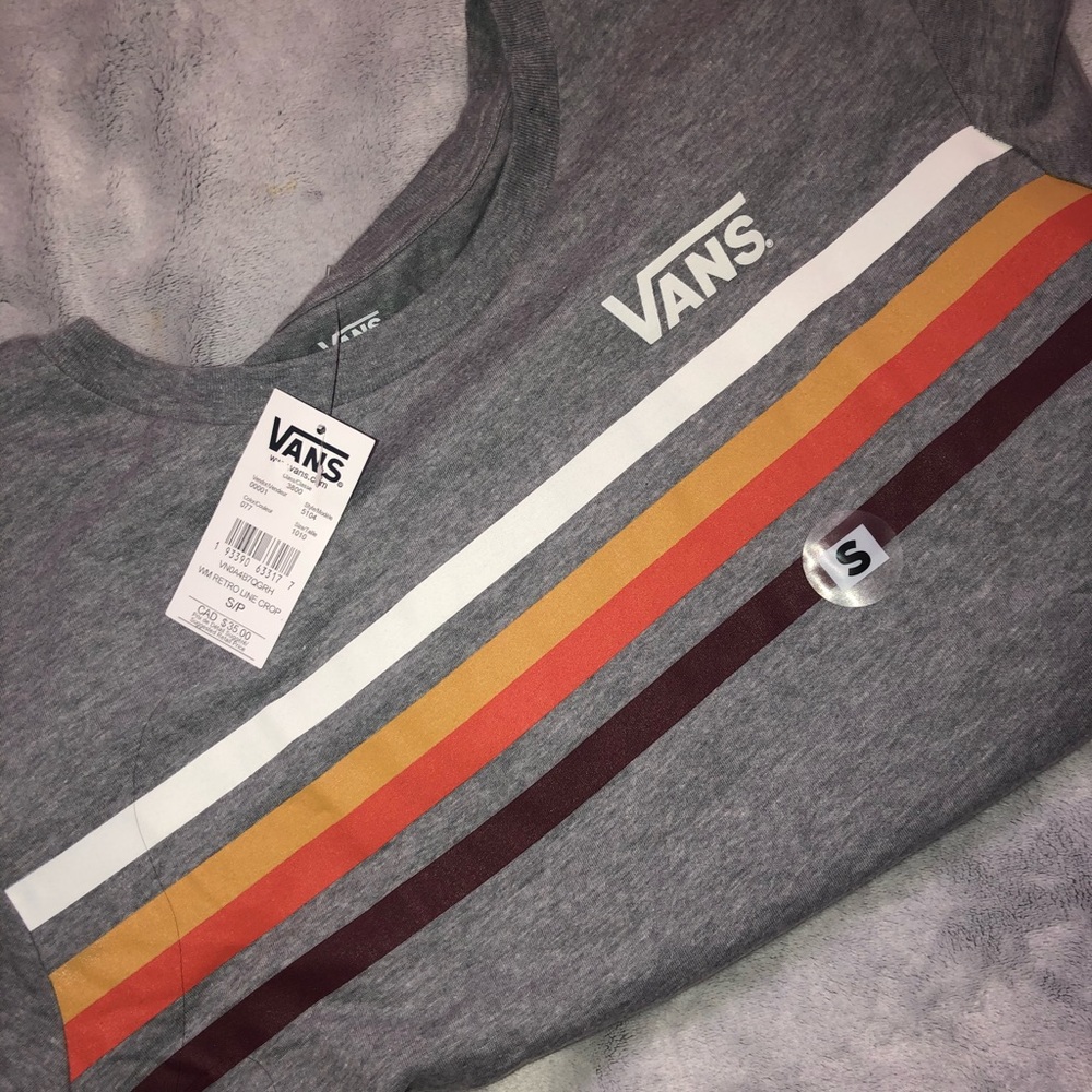 Grey Vans crop top